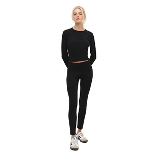 Leggings Deportivos Estilo Casual 100% Algodón Tipo Cintura Media - Product Image 1