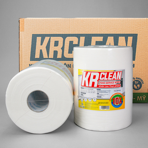 Krclean 320 feuilles de lingettes alimentaires réutilisables blanches 30x30 lavables, absorbantes et respectueuses de l'environnement - Product Image 2