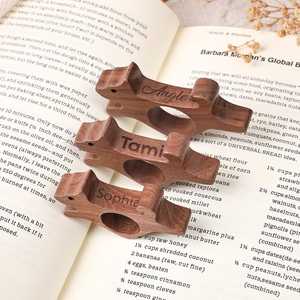 Support de page en bois poli durable de qualité supérieure, anneau de maintien portable pour livre, accessoire pour la lecture sans fatigue des mains - Product Image 2