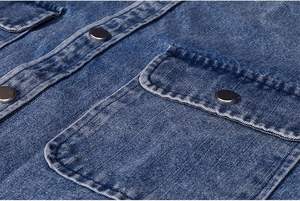 Chaquetas de Mezclilla para Hombre, Transpirables, Tallas Grandes, Chaquetas Vaqueras con Logotipo Personalizado, Chaquetas y Abrigos de Mezclilla para Hombre - Product Image 2