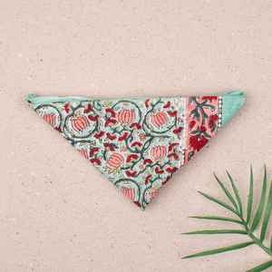 Pañuelo Floral de Algodón, Diadema Boho de Verano, Turbante para el Cabello, Pañuelo con Flores - Product Image 5