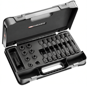 Facom 1/2'' Metric Hexagonal 23 Stubby <b>Impact</b> <b>Socket</b> Set - Product Image 2