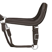 Muestra gratis nueva llegada caballo ecuestre personalizado montar cuero caballo Halter occidental personalizado seguridad cabeza de caballo Collar