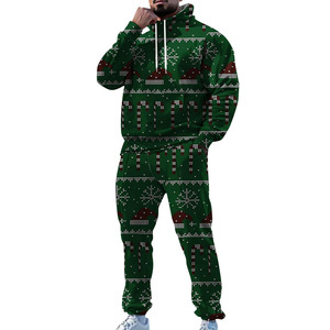 Holiday inspired <b>Christmas</b> tracksuit <b>offering</b> relaxed warmth soft comfort and cheerful seasonal style for winter days - Product Image 5