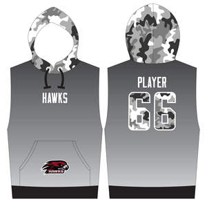 Sublimación completa Impreso Invierno Sudaderas con capucha sin mangas Custom Basics Algodón Poliéster - Product Image 1