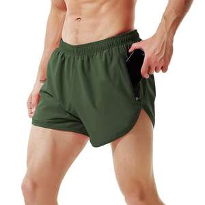 Service OEM / ODM Nouvelles meilleures ventes Short de sport pour hommes Logo personnalisé Imprimé Maille Solide Respirant Short de style décontracté pour hommes - Product Image 5
