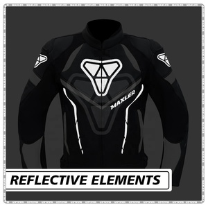 Chaqueta de moto de cuero para Mujer | Elegante chaqueta de motorista aprobada por CE | Chaqueta de montar duradera para seguridad - Product Image 3