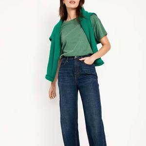 เสื้อยืดผู้หญิงขายดี รุ่นรักษ์โลก สำหรับฤดูร้อน แบบเรียบ สีพื้น ปรับแต่งขนาดและสีได้ ราคาถูก สไตล์สตรีทแวร์ - Product Image 6