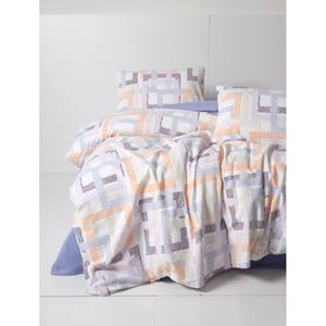 Juego de funda de edredón de franela Hayden Lila doble de algodón - Product Image 1