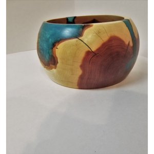 Best Selling Round Shape Wooden and Resin Kitchenware <b>Food</b> Serving Bowl Trending Design <b>Food</b> <b>Server</b> Ware Bowls - Product Image 4