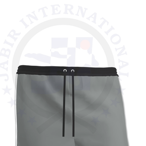 Pantalones cortos de entrenamiento para hombre transpirables con entrepierna de 4 pulgadas personalizados, tejido de malla de bolsillo de poliéster 100%, dobladillo dividido de Color sólido, servicio OEM - Product Image 3