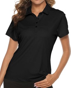 Nuevo diseño de moda, Polo en blanco para mujer, de manga corta Camiseta polo, polos de alta calidad para mujer - Product Image 4