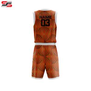 Uniforme de basket-ball à séchage rapide en polyester Uniforme de basket-ball pour hommes Vêtements de sport de haute qualité sublimés en gros - Product Image 2