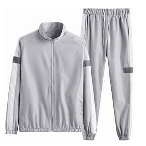 Ensemble de survêtement en coton avec sweat à capuche surdimensionné et pantalon de jogging décontracté vêtements décontractés élégants pour le sport fitness - Product Image 1