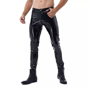 OEM Bulk Invierno Casual Recto Último Diseño Hombres Moda Genuina Transpirable Piel de Oveja Logotipo Personalizado Pantalones de Cuero Precio Bajo - Product Image 5