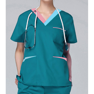 ชุดยูนิฟอร์มโรงพยาบาลแบบใหม่ปี 2025 ชุดยูนิฟอร์มพยาบาลแบบ unisex ชุดสครับแห้งเร็ว ชุดสองชิ้น เสื้อและกางเกง สำหรับพยาบาล แฟชั่น OEM - Product Image 2