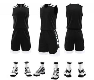 Hot Sale Customized Basketball Uniforms Breathable <b>Blue</b> Black Polyester Sportswear Sizes XS to 5XL Sublimation Printed - Product Image 3