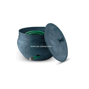 Pot de tuyau de décoration pour articles de jardin Pot de tuyau d'arrosage à motif attrayant Pot de tuyau d'arrosage très exigeant fait à la main Pots de tuyau rond métallique - Product Image 2