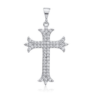 <b>Cross</b> Design Charm <b>Pendant</b> <b>Sterling</b> <b>Silver</b> Jewelry Handcrafted <b>Sterling</b> <b>Silver</b> Necklace Charm Fine Jewellery - Product Image 3
