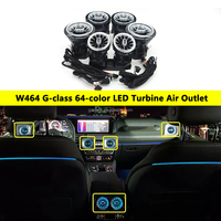 Superbe éclairage d'ambiance lumineux W464 pour grille d'aération de Mercedes Benz Classe G, 64 couleurs, lumières LED pour sortie de climatisation
