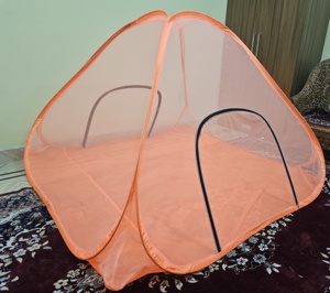 มุ้งครอบเตียงคู่ ขนาดคิงไซส์ พร้อมผ้าคลุมฐาน - Product Image 6