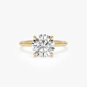 Bague de fiançailles éblouissante en or 14 carats avec diamant de laboratoire rond brillant serti à griffes, 2,00 carats E-F VS, idéale pour les mariages et les occasions spéciales - Product Image 3