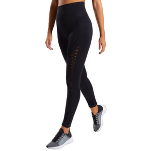Mallas para mujer, pantalones de Yoga, cintura alta, elásticos, sin costuras, de compresión, atléticos, ajustados, para entrenamiento, gimnasio, Fitness, ropa activa - Product Image 1