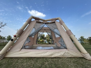 Portable extérieur quatre saisons 3-4 personnes <span class=keywords><strong>Camping</strong></span> tente Oxford étanche à la pluie Protection solaire plage <span class=keywords><strong>parc</strong></span> - Product Image 5