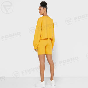 Ensembles de shorts de survêtement deux pièces décontractés pour hommes 100% coton couleur unie logo personnalisé chemise écologique courte brodée - Product Image 5