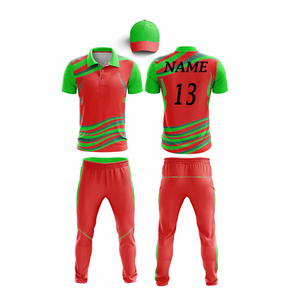 Venta al por mayor 100% uniformes de críquet personalizados para hombre 100% poliéster talla grande logotipo personalizado trajes de sublimación - Product Image 4