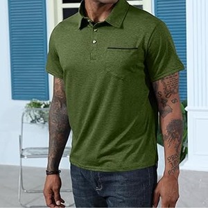 Polo tendance à manches courtes, impression de logo personnalisée, matière coton, envoyé par Dress Sports - Product Image 2