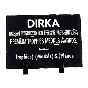 Targa in Ardesia Personalizzata Dirkal per un Merchandising Efficace, Trofei, Medaglie e Premi di Alta Qualità - Product Image 2
