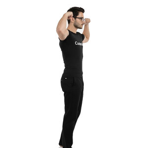 Trending Men's Gym Shirt Cotton/Spandex Compression Shirt <b>100</b>% <b>Polyester</b> Breathable and Quickdry Fabric - Product Image 3