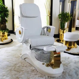 Sillón de Pedicura Eléctrico de Lujo, Portátil, con Masaje, Reposabrazos Ajustables, Tazón de Cerámica, Hidromasaje sin Tuberías - Product Image 1