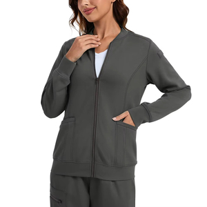 Vêtements de travail infirmiers de haute qualité à la mode en gros, blouses médicales à manches longues extensibles, uniformes, vestes pour femmes - Product Image 1