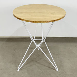 SFBCF038- Durable 60cm Round TRE P Wood and Iron <b>Footrest</b> Industrial Style Living Room and Dining Home Furniture - Product Image 3