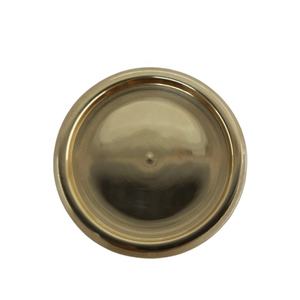 Portavelas decorativo para el hogar de hierro y madera, verde oscuro con acabado de Color latón para decoración del hogar - Product Image 6