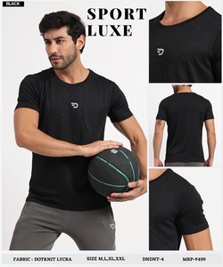 T-shirt de sport pour homme - Lycra Dotnit importé (GSM 180) - Product Image 3