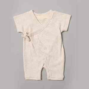 Mimi Organic Coton biologique certifié GOTS de haute qualité Bébé 0-12 mois Manches courtes Boutons pression Respirant Hypoallergénique - Product Image 4