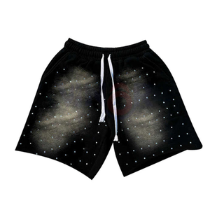 Custom Streetwear Summer <b>Loose</b> <b>Fit</b> <b>Men's</b> Vintage Acid Washed French Terry Cotton Solid <b>Jogger</b> Baggy Sun Faded Shorts - Product Image 5