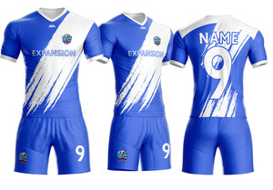 Maillot de football en polyester respirant de haute qualité, personnalisable avec logo imprimé, faible MOQ, sublimation du nom sur les maillots et hauts - Product Image 3