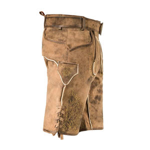 Lederhosen laine légère et durable Short brodé à la mode écologique High Street Design solide respirant doux - Product Image 2