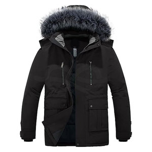 Chaqueta acolchada con estilo para hombre, abrigos gruesos de invierno, capucha de piel sintética, Parka cálida, prendas de vestir exteriores, ropa de invierno aislada para clima frío - Product Image 1