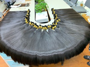 Extension de cheveux en vrac vendeurs de cheveux vierges vietnamiens crus cheveux humains bruts à cuticule alignée doux - Product Image 3