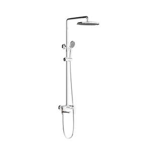 Système de douche à effet pluie HERA avec mitigeur monocommande 8203, pommeau de douche rond chromé - Product Image 1