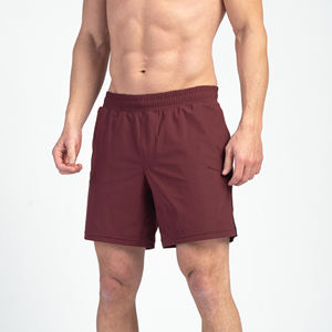 กางเกงขาสั้นออกกำลังกายสำหรับผู้ชายน้ำหนักเบาลายพื้นระบายอากาศได้ดีเป็นมิตรกับสิ่งแวดล้อมขนาดโลโก้ออกแบบได้ตามที่ต้องการ - Product Image 1