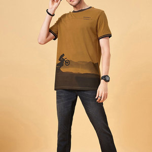 T-shirt de plage pour hommes à la mode Léger Design ras du cou personnalisé 100% coton High Street Prix compétitif - Product Image 5