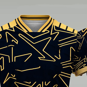 เสื้อฟุตบอลผู้ชายแบบสั่งทำพิเศษ ระบายอากาศได้ดี พิมพ์ลายด้วยความร้อน แห้งเร็ว ผ้าโพลีเอสเตอร์ตาข่าย 100% แขนสั้น ไซส์ใหญ่ ปี 2025 - Product Image 3