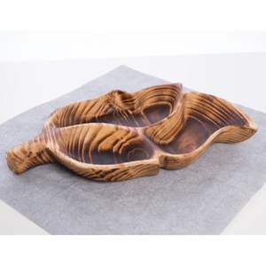 Nuevo producto, bandeja de servicio de madera de alta calidad con forma de hoja para decoración de fiesta de Navidad del proveedor de Vietnam - Product Image 6