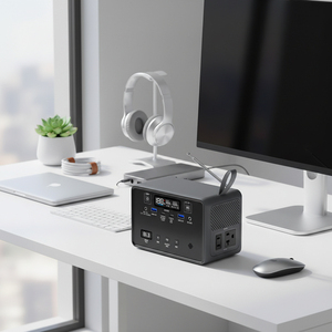 Estación de Energía Portátil para Exteriores de 100W, Radio FM, Batería LiFePO4 de 89.6Wh, Generador, Banco de Energía con Carga Rápida USB C para Laptop - Product Image 2